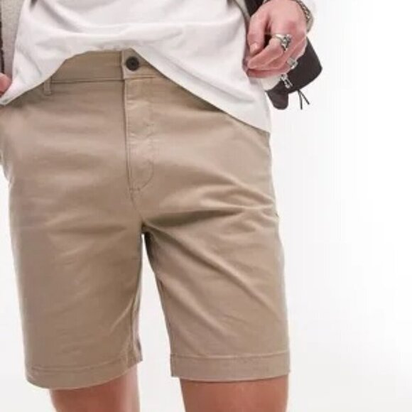 Topman Stretch Skinny Chino Shorts - Picture 2 of 9